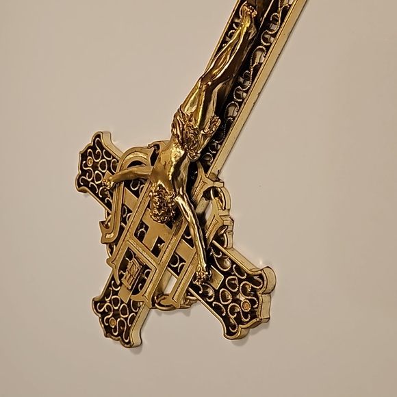 Vintage IHS Holy Cross Spiritual Crucifix - Picture 5 of 14